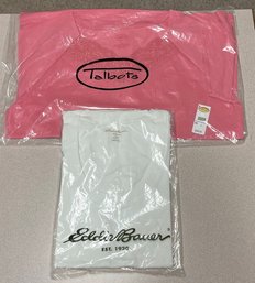 Lot Of 2 Women's T-Shirts (Talbots - L & Eddie Bauer - M) - NEW In Packaging