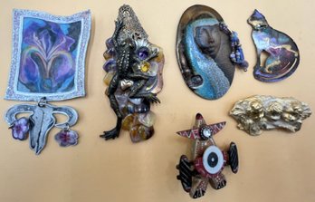 Collection Of Art Brooches #19 - (MB)