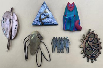 Collection Of Art Brooches #20 - (MB)