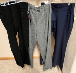 Lot Of 3 Pairs Women's Pants (Core Fashion & Talbots) - Size 12 - NEW With Tags