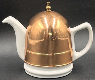 Vintage Korean Teapot With Copper Cozy 1905s Era - (A5)