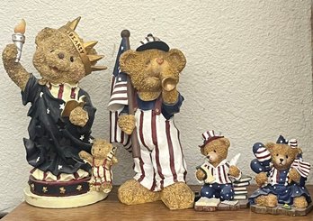 Independence Day Bear Figurines