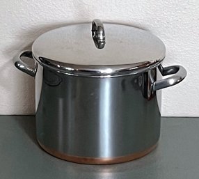 Revere Ware Stainless Steel Copper Bottom Stockpot And Lid - 10 Qt.