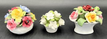Aynsley Hand Modelled & Hand Painted Fine Bone China Floral Arrangement - (DRH)