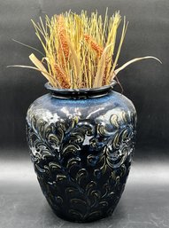 Ceramic Vase Faux Vegetation Decor - (B)