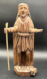 Carved Wood St. Fransis Of Assisi - (DRH)