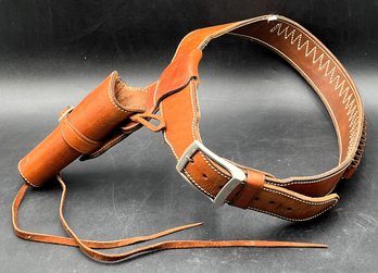 Leather Western Holster Belt - (B)