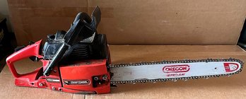 Craftsman 3.7/18' Chainsaw - Red With Blade Cover & Case