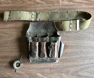 Vintage Leather Electrician Tool Belt
