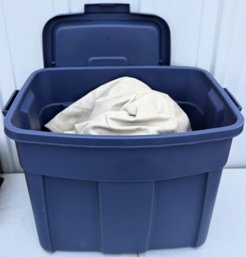 Large Canvas Tarp In Storage Tote - (S)