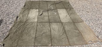 US Military Large Canvas Tarp In Storage Bag - (S)