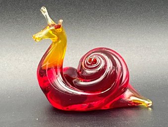 Beautiful Blown Glass Snail