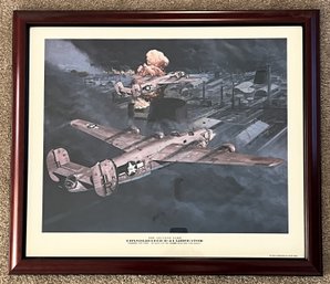 Wood Framed 'Consolidated B-24 Liberator' By Glenn Illustrations - (FR)