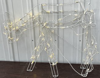 Metal Wire Lighted Deer Outdoor Christmas Decoration - (C1)