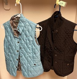 Lot Of 2 Women's Vests (Talbots &  Eddie Bauer) Size Petite And XS                                        C11