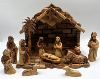 Olive Wood Nativity - (B)