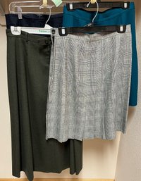 Lot Of 4 Women's Skirts (Talbots & Gap) Size 8 & 10                                                       C14