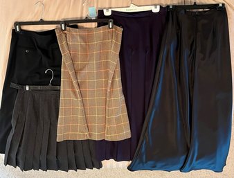 Lot Of 5 Women's Skirts  (Talbots & Alex Evenings) Size 10 & 14     C17