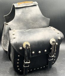 Leather Motorcycle Side Bags - (S)