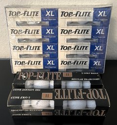 Lot Of 10 TOP FLITE Boxes Of Golf Balls New In Packaging - (B)