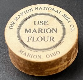 Vintage THE MARION NATIONAL MILL CO.  Collapsible Cup - (HTR)