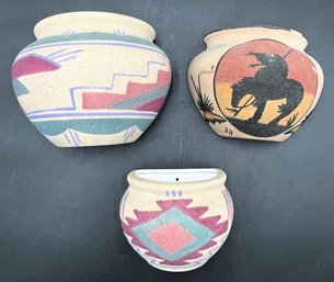 Native American Pottery Design Wall Art - (FR)
