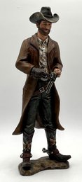 Cowboy Loading Pistol Resin Statue - (O)
