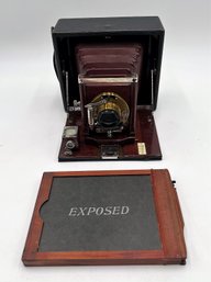 Antique Conley Folding Bed Plate Camera (1905)