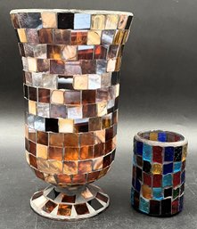 Mosaic Candle Holders - (FRH)