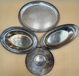 Vintage Silver-plate & Silver Tone Platers, Various Makers - (MB)