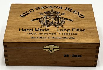 RICO HAVANA BLEND Wood Cigar Box - (O)