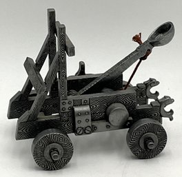 Metal Miniature Medieval Catapult - (O)