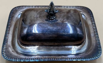 Vintage Silver-plate Butter Dish - (MB)