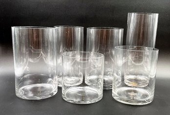 Circular Clear Glass Vases (V4)