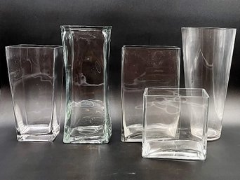 Mostly Square Glass Vases (V6)