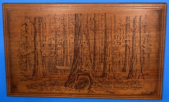 Wood Giant Redwood Of California Wall Decor - (TR3)