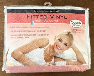 Fitted Vinyl Queen Mattress Cover New In Packaging - (BR2)