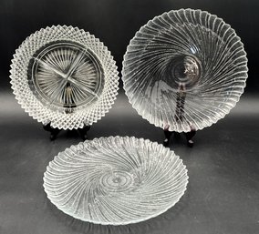 Vintage Glass Plates - (FRH)