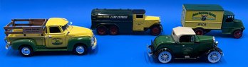 Lot Of 4 John Deere Die-Cast Replica Trucks - (A2)