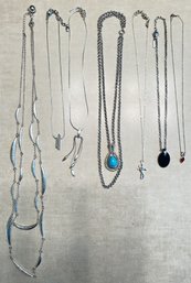 Silvertone Necklace Bundle - W1