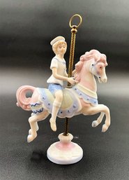 Vintage Paul Sebastian Porcelain 'Little Sailor Boy On Carousel Horse' (PS10)