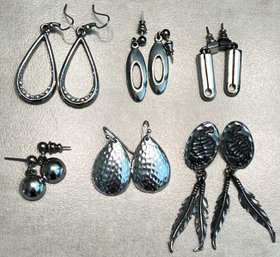 Silvertone Earring Bundle (W9)