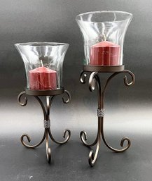 Metal & Glass Candle Holders (CP7)
