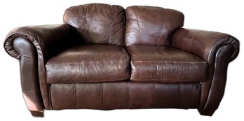 Leather Loveseat & Leather Couch - (FR)