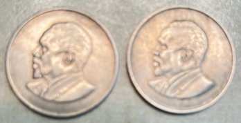 Vintage Kenya One Shilling Coins From 1968 (W18)