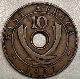 Vintage East African Coin From 1937 (W21)