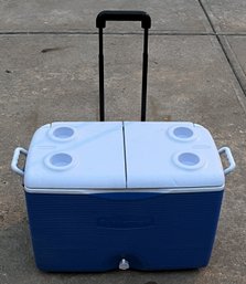 Large Rubbermaid Rolling Cooler - (G)