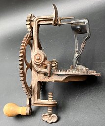 Vintage Hand Crank Cast Apple Peeler   #2 - (HTR)