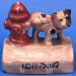 Vintage Fire Hydrant Dog No Parking Ashtray - (TR3)