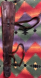 Vintage Leather Saddle Rifle Scabbard- (A5)